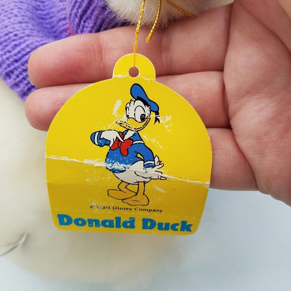 Donald Duck Tokyo Disneyland Plush Purple Red Sweater With Tags - Picture 9 of 12